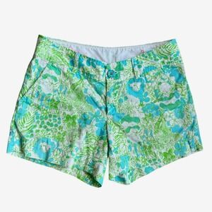 Lilly Pulitzer The Callahan Short Bright Floral‎ Print Button Fly Women's Size 2